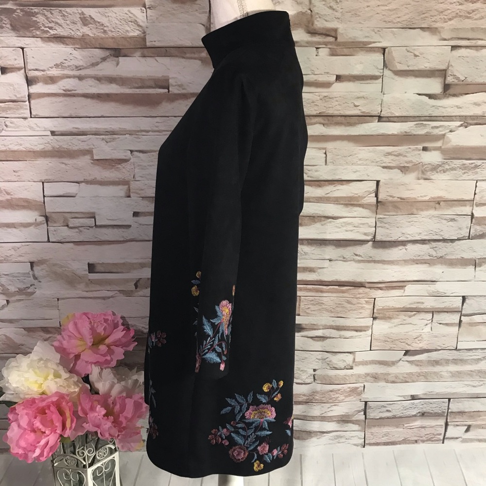 Zara Saude Embroidered Mini Dress Sz M (P37) - Picture 3 of 8